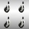 Service Caster 4 Inch 316SS Soft Rubber Swivel 1-3/8 Inch Expanding Stem Caster Set Brake SCC SCC-SS316EX20S414-SRS-TLB-138-4 - alternate 1